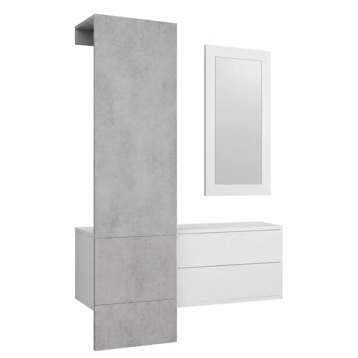ensemble-de-meubles-d-entree-avec-panneau-portemanteau-coffre-a-tiroir-et-miroir-blanc-mat-et-beton-fbwyhlh753xw